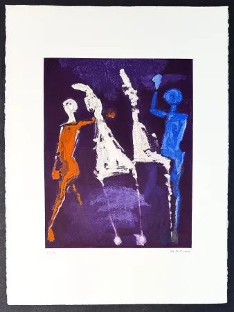 Gravure Marini - Marino Marini (1901–1980) - MARINO FROM SHAKESPEARE II - Color drypoint etching and aquatint on paper - 1978