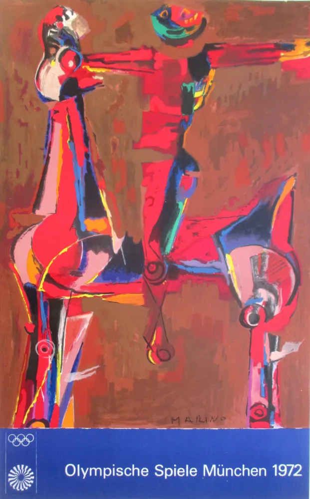 Lithographie Marini - Olympia 1972, original colourlithograph