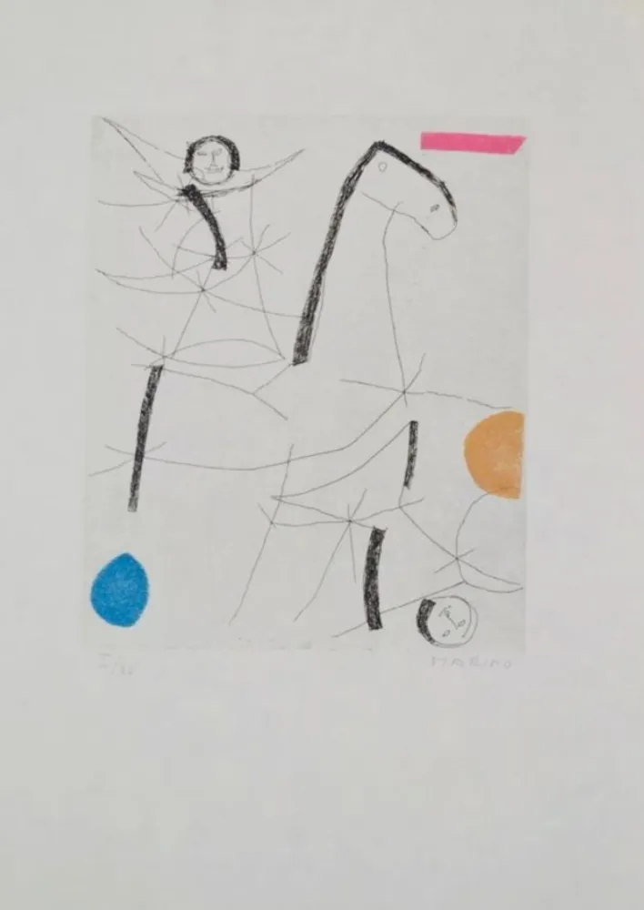 Eau-Forte Et Aquatinte Marini - Portfolio A-137 Toute De Marino