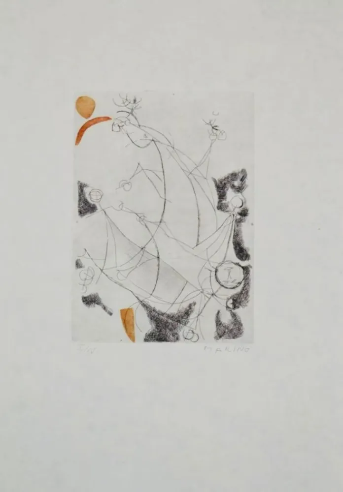 Eau-Forte Et Aquatinte Marini - Portfolio A-55 Miracolo