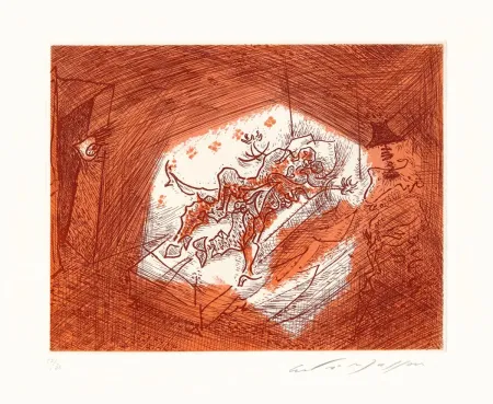 Eau-Forte Masson - Dans l'alcôve