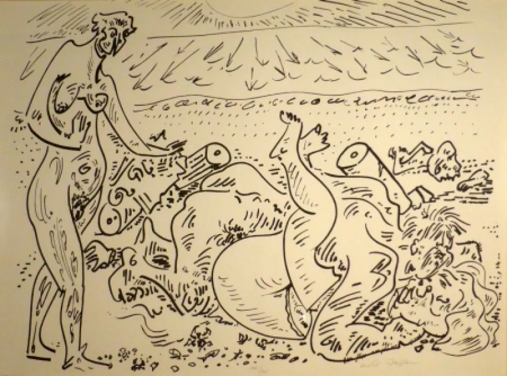 Lithographie Masson - (Erotique)