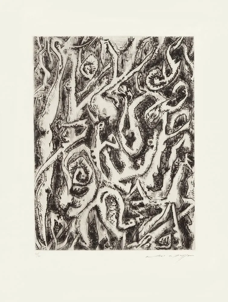 Eau-Forte Masson - Êtres enchevêtrés