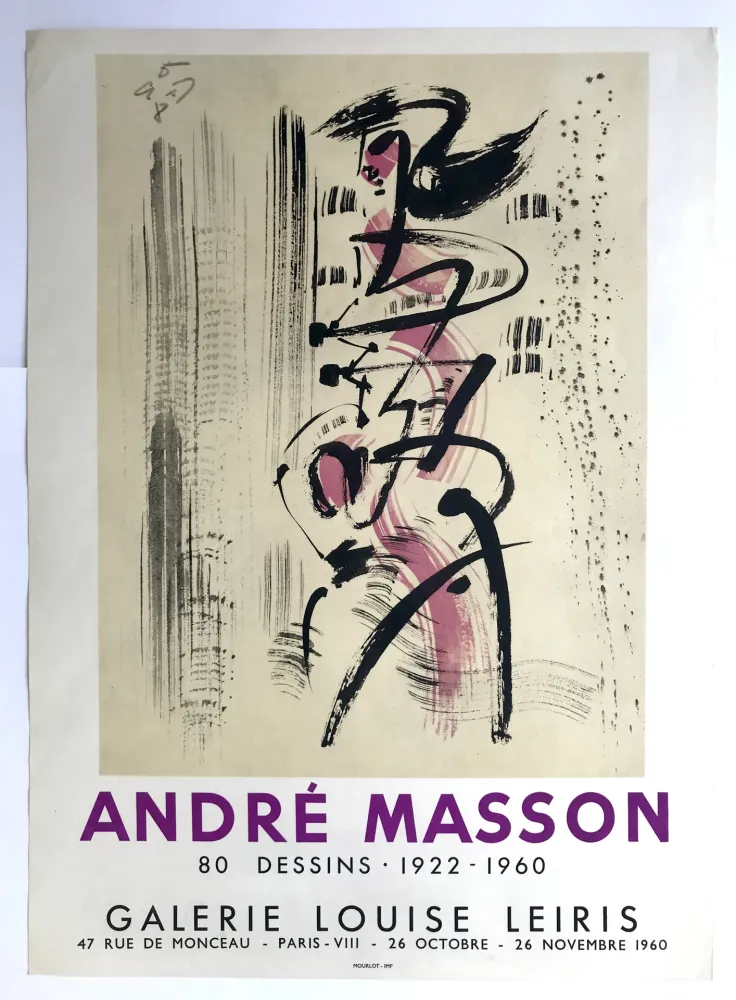 Affiche Masson - Galerie Louise Leiris