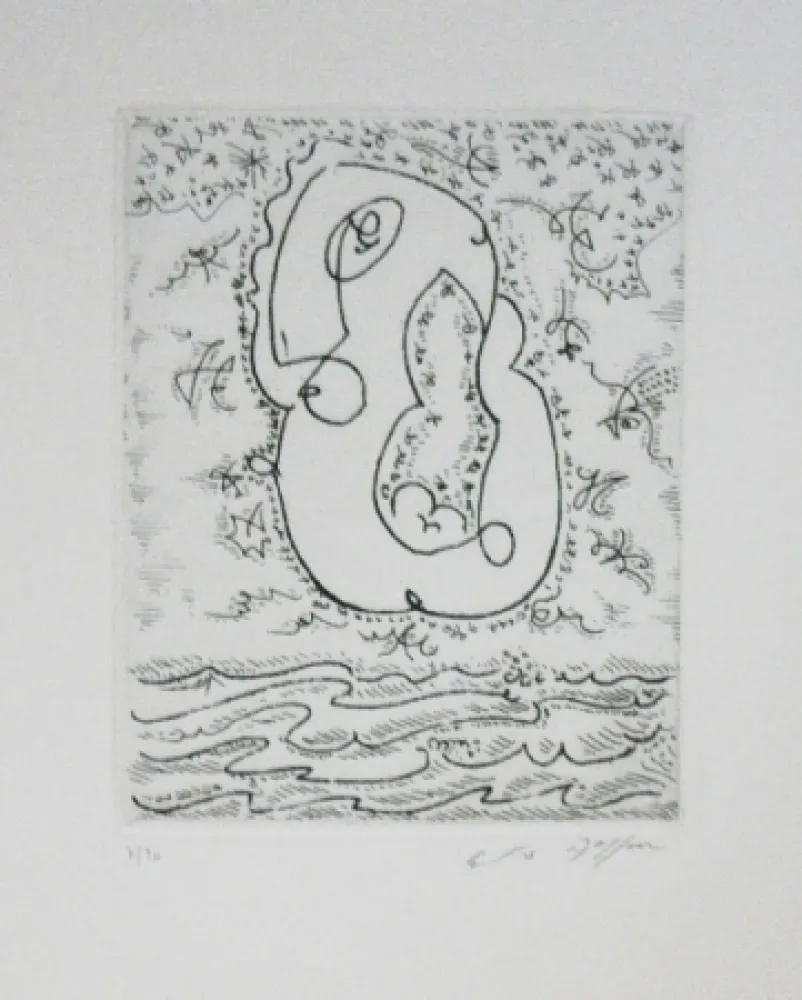 Eau-Forte Et Aquatinte Masson - L'amour sur les flots