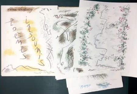 Livre Illustré Masson - Léna Leclercq. POÈMES INSOUMIS. 10 lithographies signées (1963)