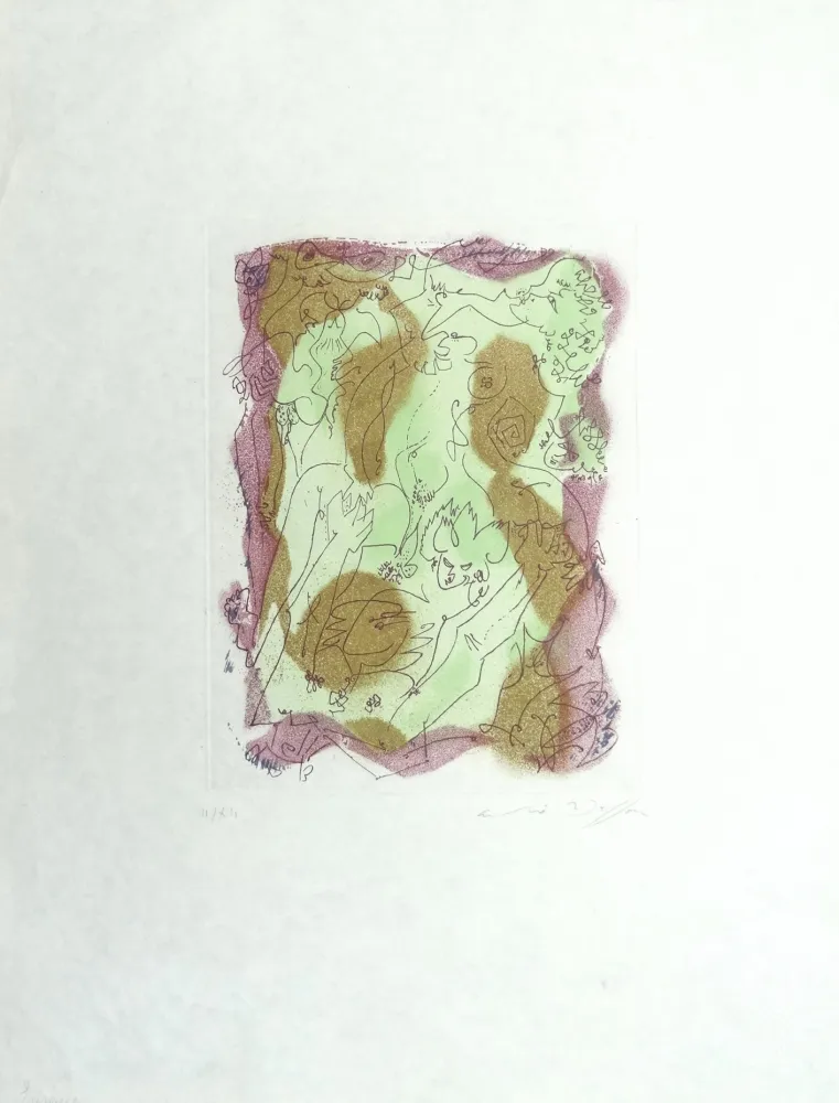 Eau-Forte Et Aquatinte Masson - Les Érophages