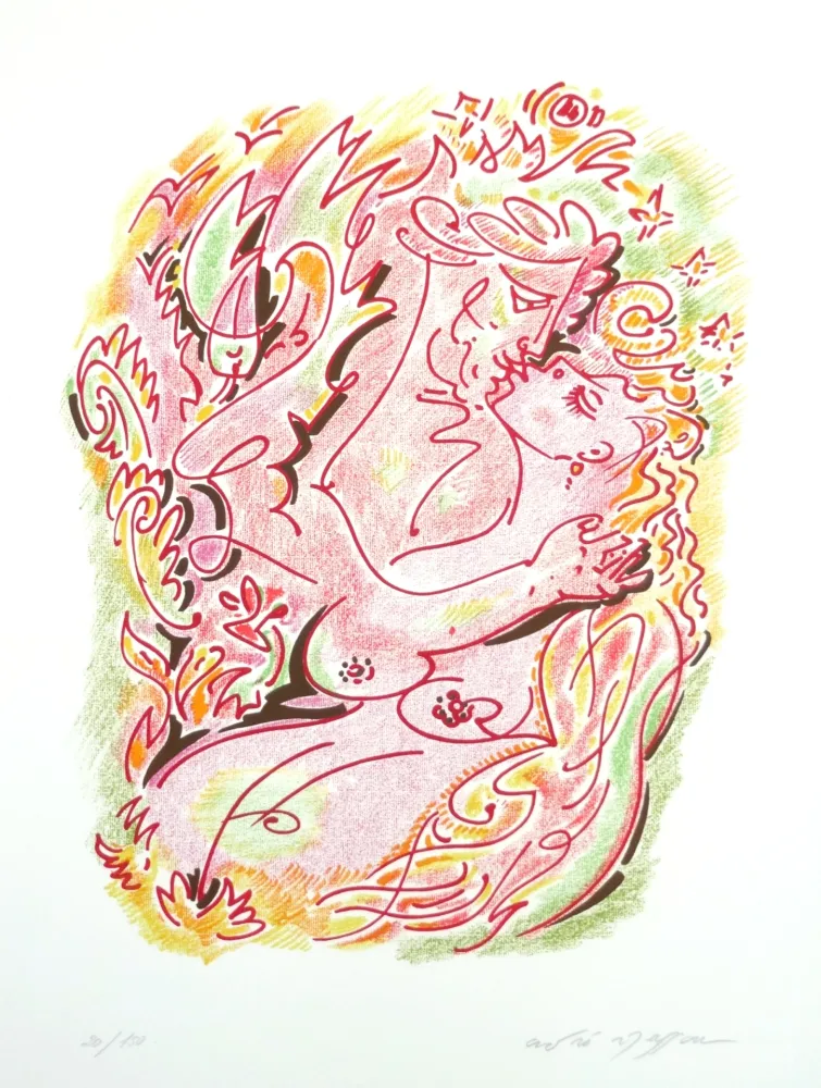 Lithographie Masson - Les sonnets de Louise Labé 3