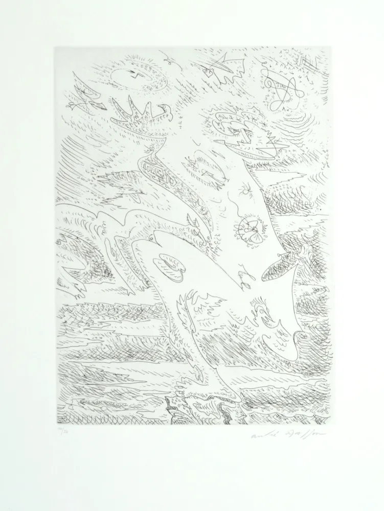 Eau-Forte Masson - Métamorphose sur la cime