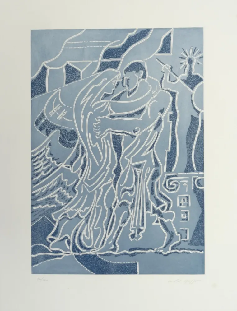 Eau-Forte Masson - Retrouvailles des époux