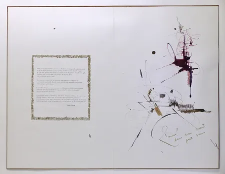 Aucune Technique Mathieu - Composition pour Jean Cocteau, 1er mai 1960. Dessin