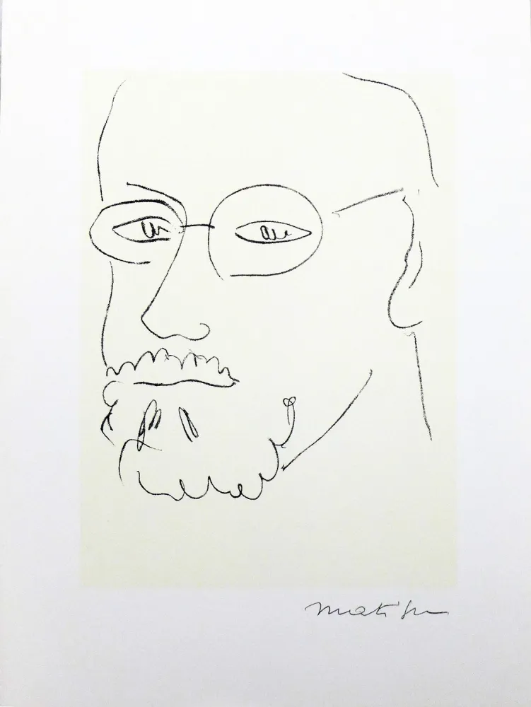 Affiche Matisse (After) - Autoportrait de trois quarts