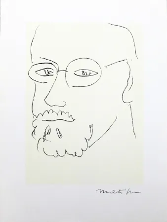 Affiche Matisse (After) - Autoportrait de trois quarts