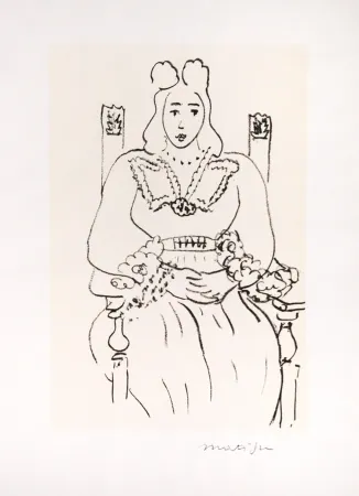 Affiche Matisse (After) - Etude pour poème de Charles d'Orléans