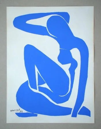 Sérigraphie Matisse (After) - Nu bleu