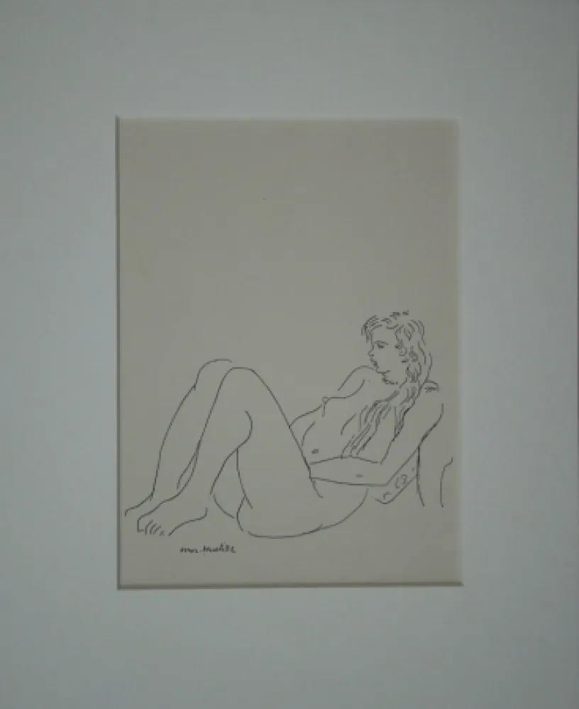 Lithographie Matisse - Assis nu