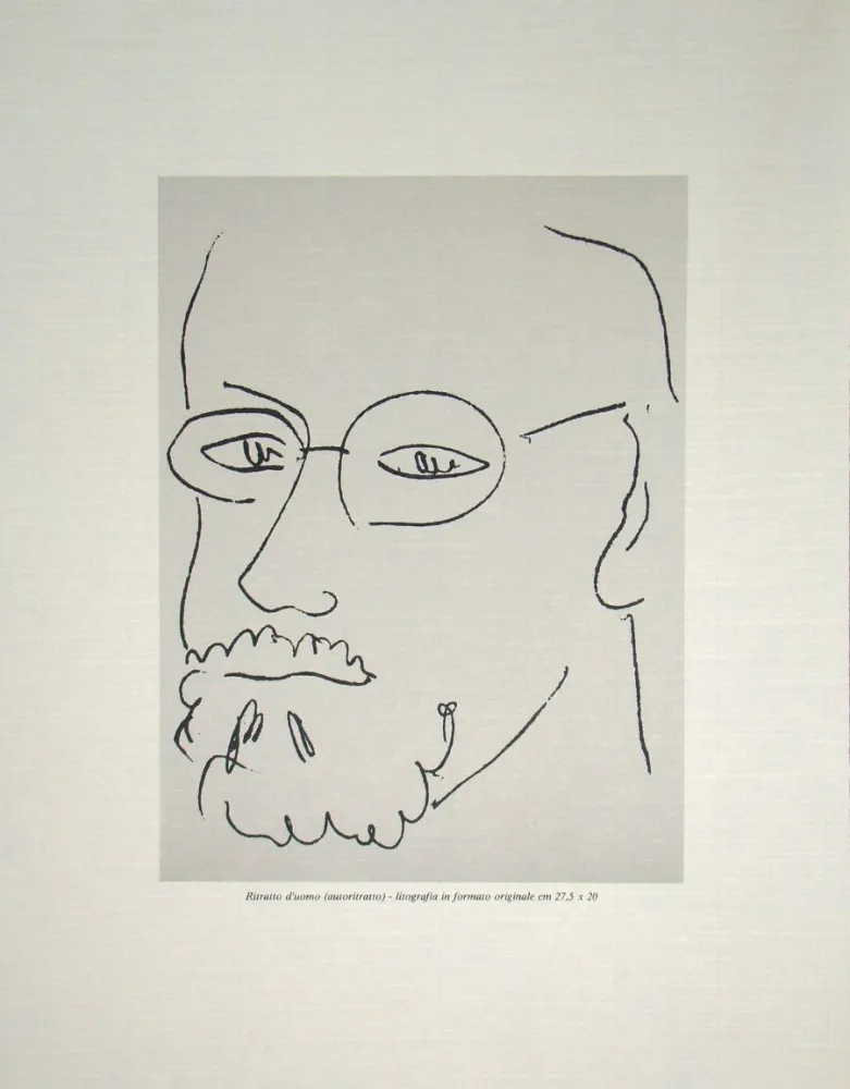 Lithographie Matisse - Autoportrait