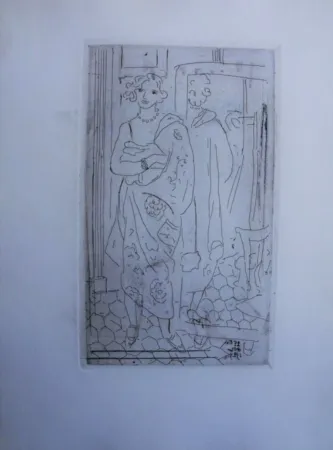 Gravure Matisse - D116 Le Reflect Dans La Glace