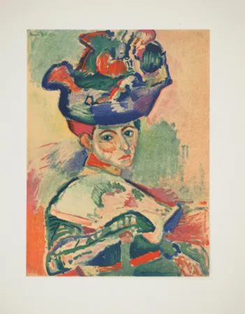 Lithographie Matisse - Femme au chapeau (Madame Matisse)