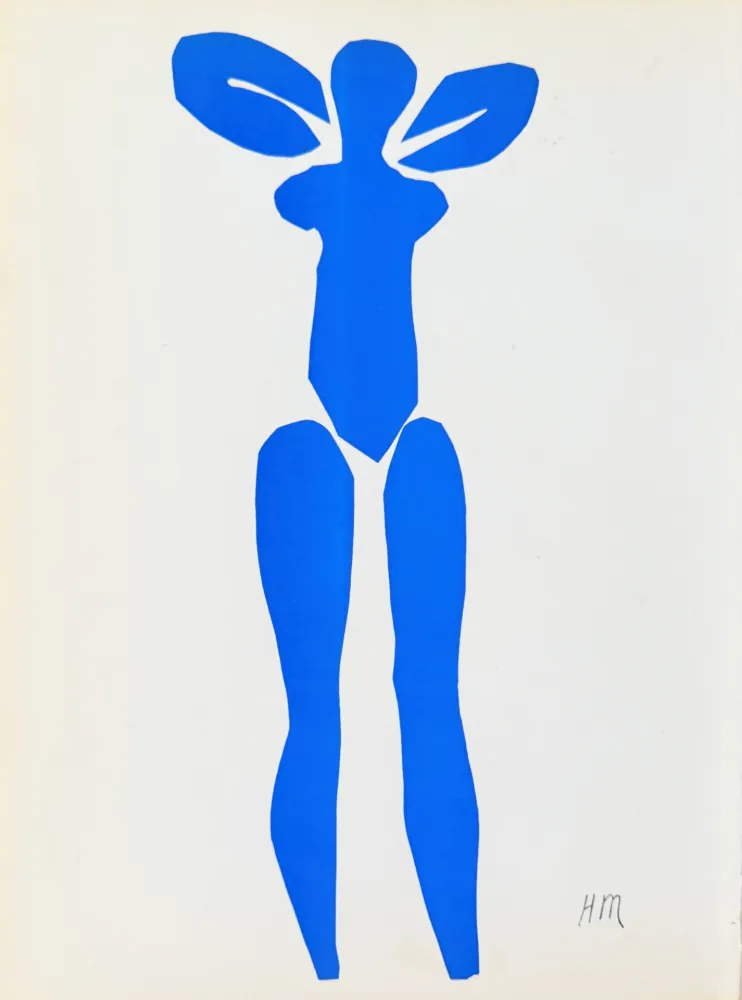 Lithographie Matisse - Femme Bleue