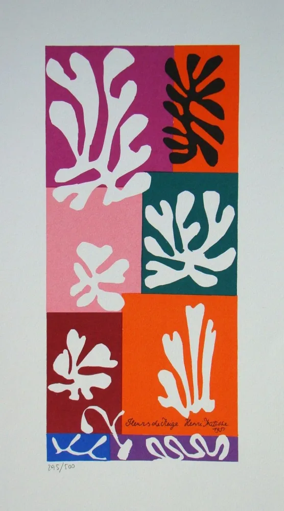 Sérigraphie Matisse - Fleurs de Neige, 1951