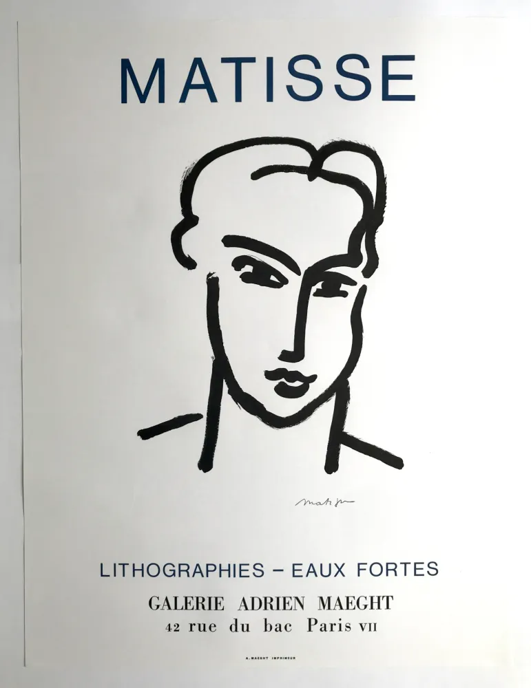Affiche Matisse - Galerie Adrien Maeght