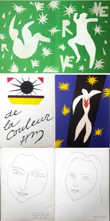 Livre Illustré Matisse - LA CHUTE D'ICARE. Verve. Vol. IV, No. 13. DE LA COULEUR (1945)