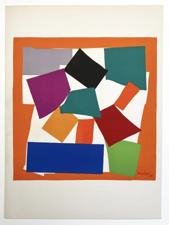 Lithographie Matisse - L'ESCARGOT (1953). Lithographie d'après les papiers découpés. De luxe sur Arches.