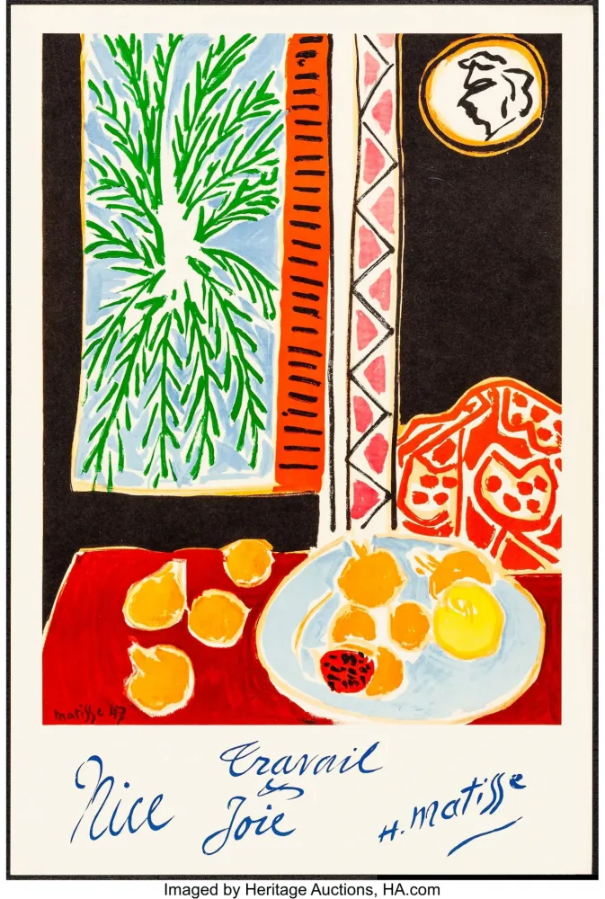 Lithographie Matisse - Nice, Travail et joie