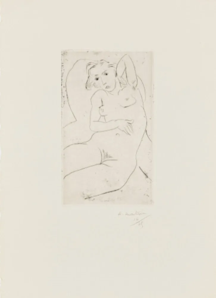 Pointe-Sèche Matisse - Nu assis-les yeux noris