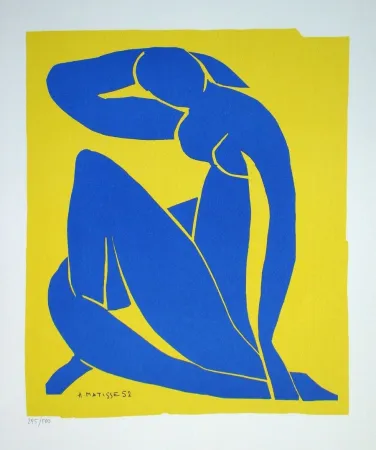 Sérigraphie Matisse - Nu bleu II., 1952
