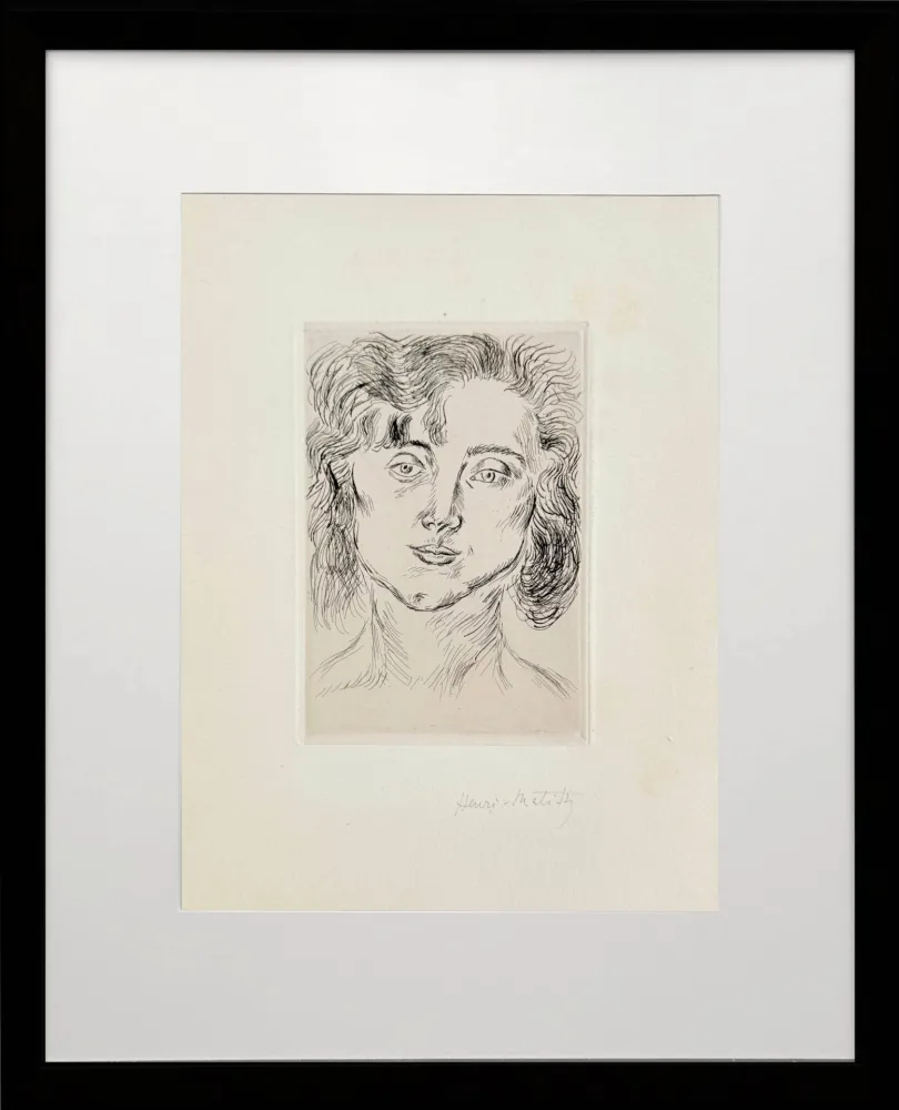 Eau-Forte Matisse - Portrait of Marguerite Matisse