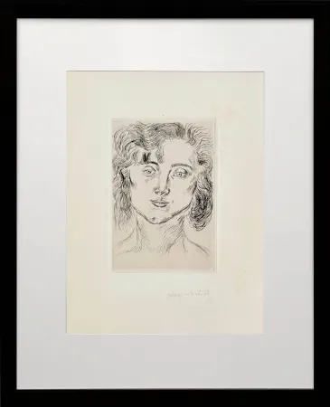 Eau-Forte Matisse - Portrait of Marguerite Matisse