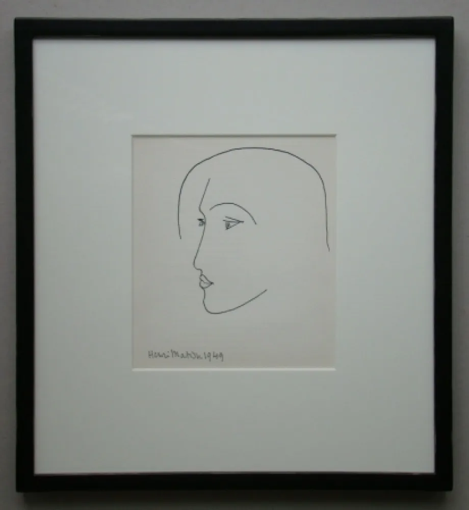 Lithographie Matisse - Tête, 1949