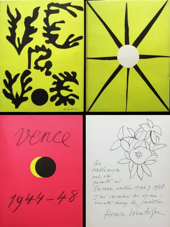 Livre Illustré Matisse - Verve n° 21-22. VENCE 1944-48. Couverture originale d'après les papiers découpés