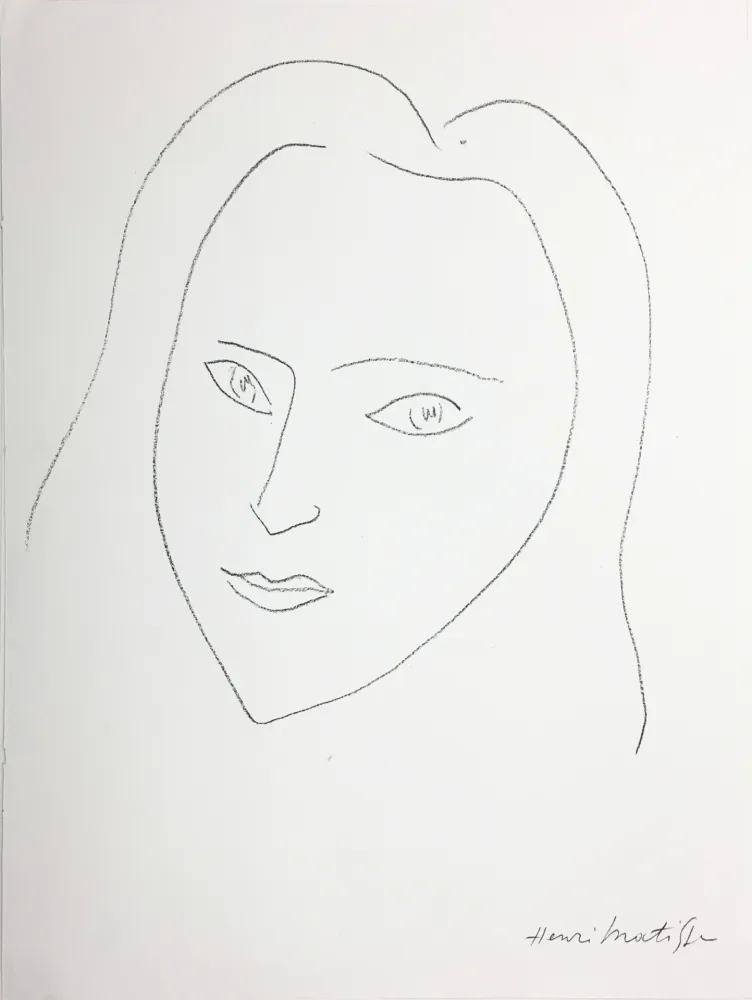 Lithographie Matisse - VISAGE (1943)