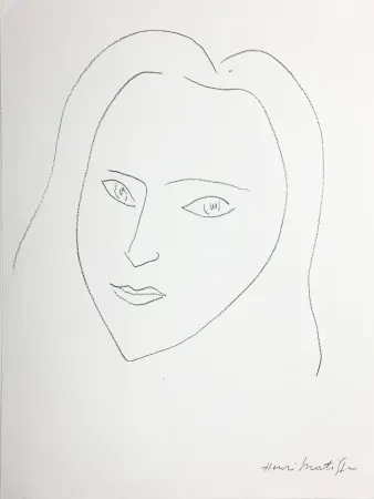 Lithographie Matisse - VISAGE (1943)
