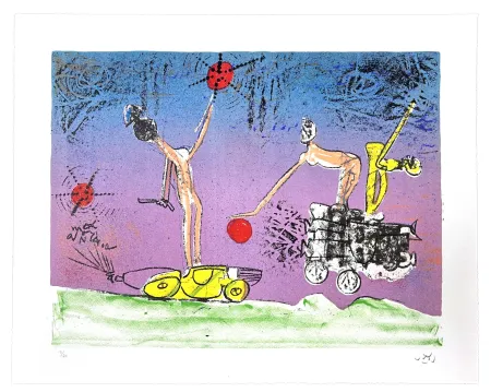 Lithographie Matta - All Cosmicstrippers VII