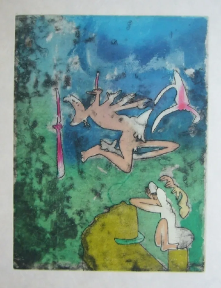 Eau-Forte Et Aquatinte Matta - Centre Noeds I