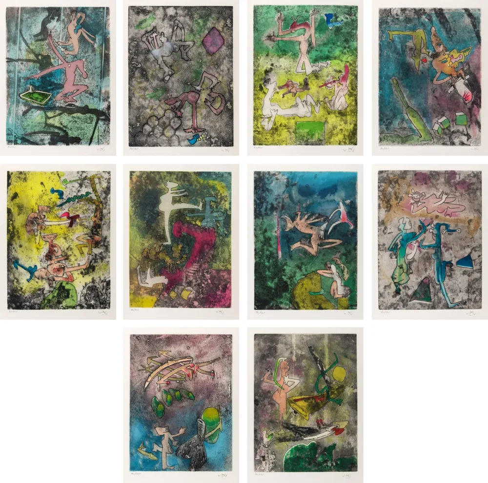 Eau-Forte Et Aquatinte Matta - Centre noeuds