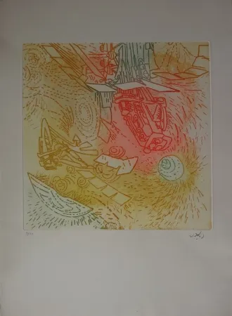 Eau-Forte Et Aquatinte Matta - Composition / Iolas