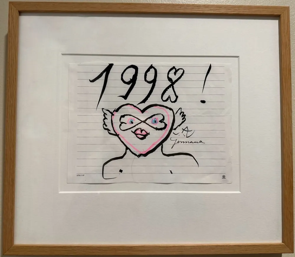 Aucune Technique Matta - Hommage to Germana 1998 Original Drawing