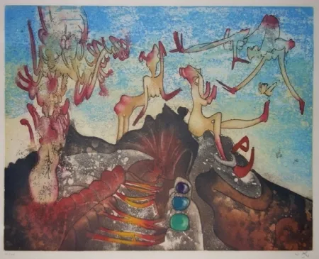 Eau-Forte Et Aquatinte Matta - Ioessa