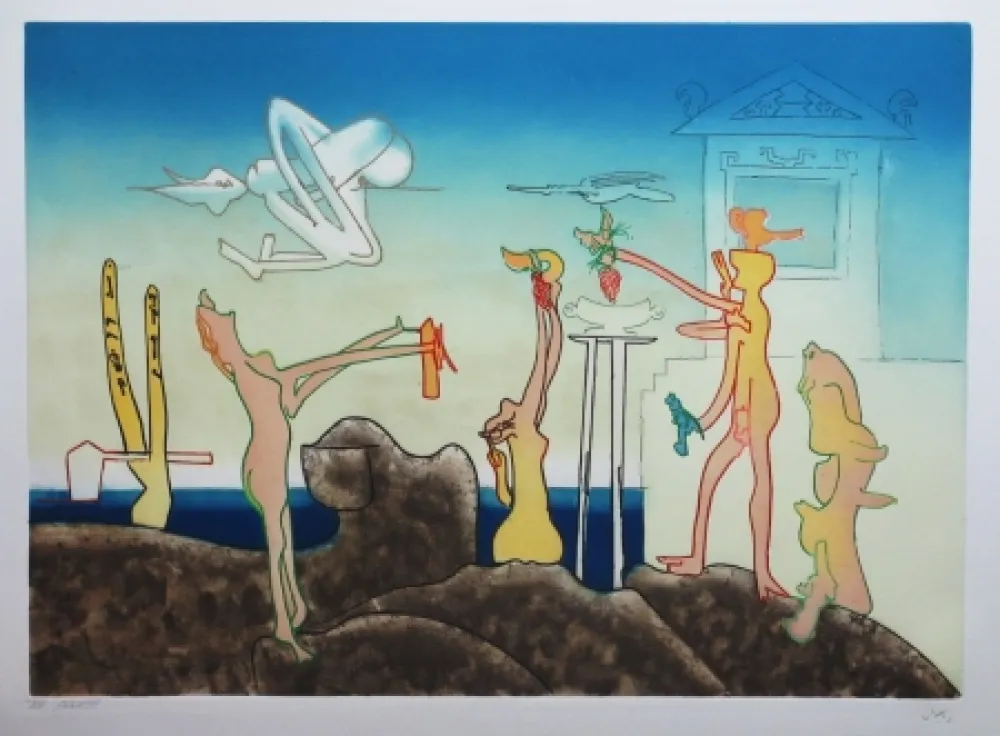 Eau-Forte Et Aquatinte Matta - L'Arc obscur des heures