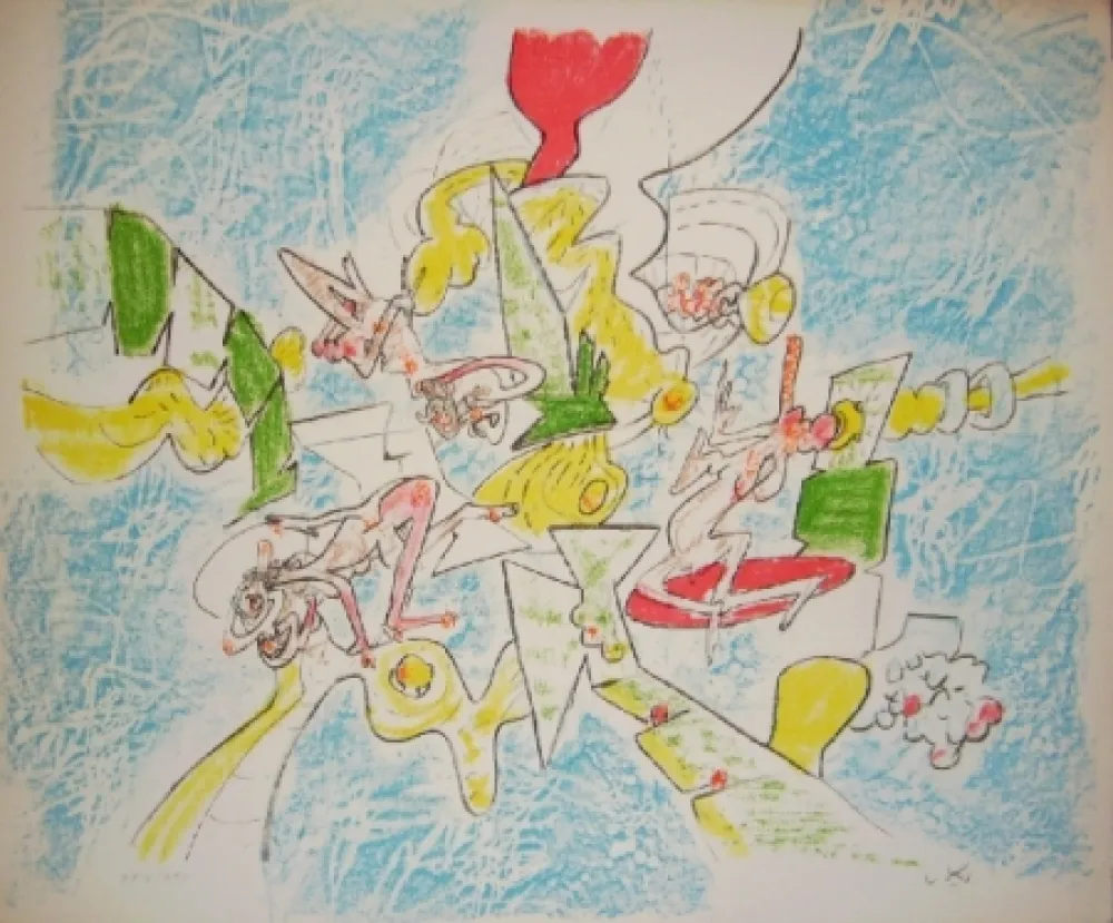 Lithographie Matta - L'effet Gabriel