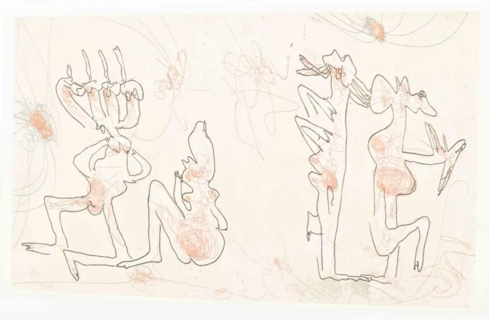 Eau-Forte Et Aquatinte Matta - Les mots dans la peinture (complete book + print)