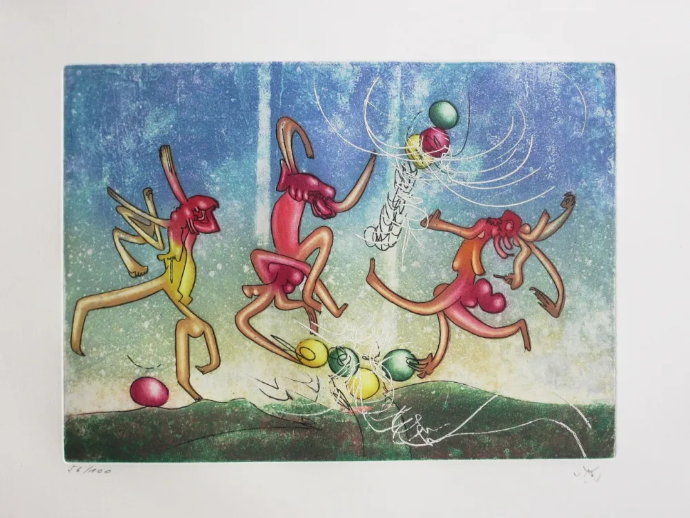 Eau-Forte Et Aquatinte Matta - Les Transesports