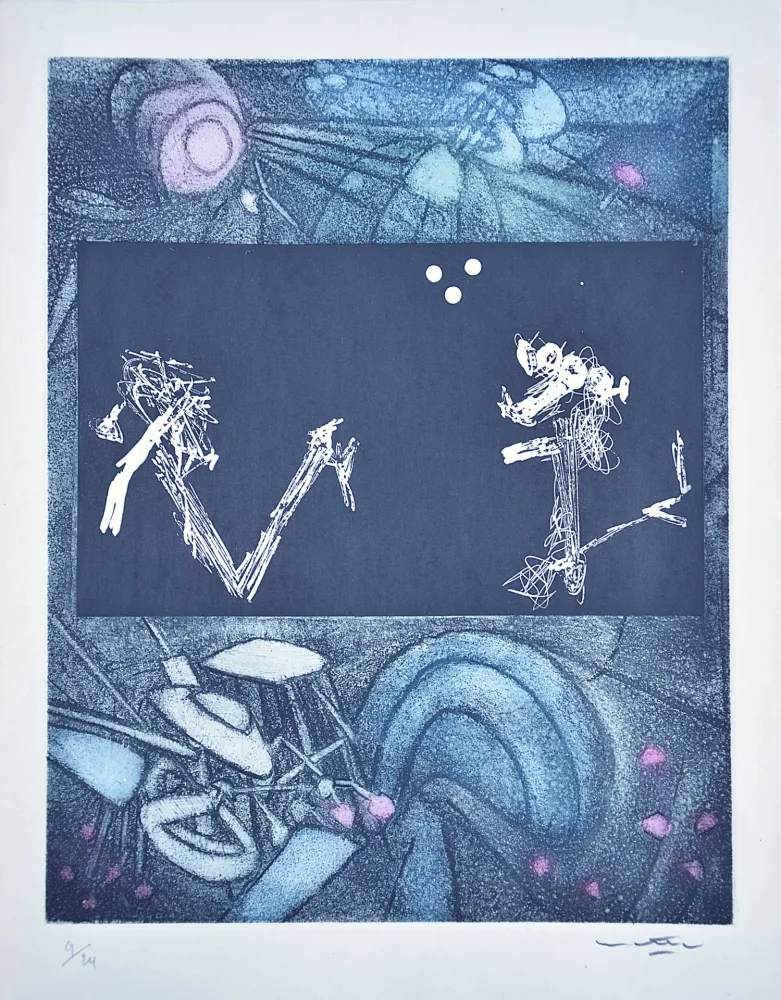 Eau-Forte Et Aquatinte Matta - Les Voix 