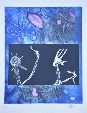 Eau-Forte Et Aquatinte Matta - Les Voix