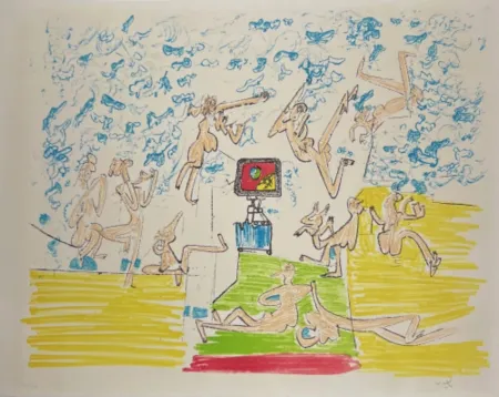 Lithographie Matta - Plate 6 from Fog Gog Magog